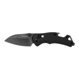 Kershaw 8337 Craze Multi-Function Knife Bottle Opener Black GFN Duralock Reverse Tanto