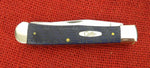 Case 08642 Trapper Navy Blue Herringbone Knife USA Made 2007 NEVER USED
