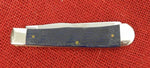 Case 08642 Trapper Navy Blue Herringbone Knife USA Made 2007 NEVER USED