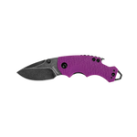 Kershaw 8700PURBW Shuffle Compact Manual Knife Purple GFN Bottle Opener Flat Screwdriver Blackwashed