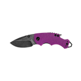 Kershaw 8700PURBW Shuffle Compact Manual Knife Purple GFN Bottle Opener Flat Screwdriver Blackwashed