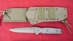 Buck 0891BRS1 891 Ground Combat Spearpoint Tactical Knife Fixed Blade Knife GCK Tan Micarta 5160 USA