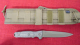 Buck 0891BRS1 891 Ground Combat Spearpoint Tactical Knife Fixed Blade Knife GCK Tan Micarta 5160 USA