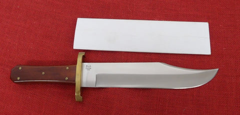 Buck 0903 903 Bowie Knife Wood Coffin Style Handle UNUSED Lot#BU-282
