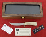 Buck 0907IVSLE Expert Hunter Damasteel Damascus Ivory Micarta Knife 2018 Limited Edition