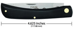 Case 00092 Sod Buster Slip Joint Knife Black Synthetic Stainless 2138 SS