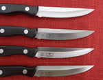 Buck 0936BKS 936 Set of 4 Steak Knives 2010 Paperstone 1-UNMARKED Lot#BU-448