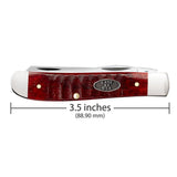 Case 51541 Mini Trapper Knife Old Red Gator Jig NIB 6207 SS