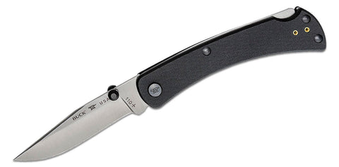 Buck 0110BKS3 110 Slim Pro TRX Folding Hunter Knife S30V Black G10 Deep Carry Clip Lockback USA