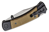 Buck 0110GRS5 110 Folding Hunter Sport 30V Plain EDGE Knife Black Aluminum Handles w/ Green Micarta Inlays