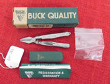 Buck 0350 350 Mini Tool 10 Function Needle Nose Pliers Knife Blade Scissors USA Made Discontinued Lot#BU-265