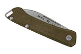 Buck 0250GRS Saunter Slipjoint Knife Micarta Drop Point 154CM USA