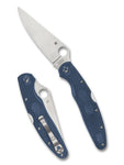 Spyderco C07PCBL4 Police 4 SPY27 Blue Lightweight FRN Knife Japan Made Plain Edge