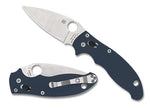 Spyderco C101GPCBL2 Manix 2 Knife Cobalt Blue G10 SPY27 Ball Bearing Lock USA