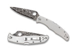 Spyderco C10TIPD Endura 4 VG10 Flat Ground Damascus Knife Titanium Handle