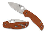 Spyderco C123GBORP Sage 5 CPM REX 121 Compression Lock Burnt Orange G10