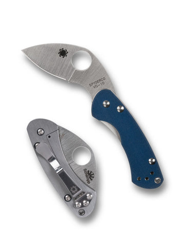 Spyderco C141GPCBL Balance SPY27 Knife Blue G10 Japan Made