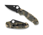 Spyderco C223GPCMOBK Para 3 Digi Camo G10 Black S45VN Plain Blade USA