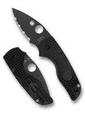 Spyderco C230SBBK Lil Native Knife Black FRN BD1N USA Serrated