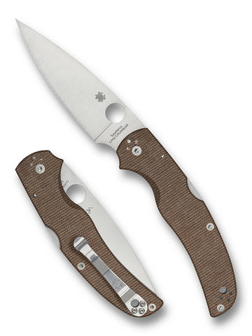 Spyderco C244MPCW Native Chief Knife Brown Micarta Cru-Wear CruWear Lockback USA