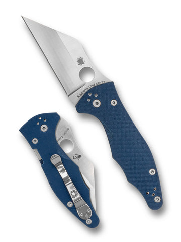 Spyderco C85GPCBL2 Yojimbo 2 Knife Blue G10 SPY27 USA Made