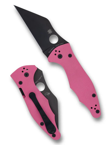 Spyderco C85GPNBKP2 Yojimbo 2 Pink G10 Sprint Run Knife 2025 S30V USA