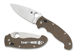 Spyderco C95MPCW2 Manix 2 XL Brown Micarta Cru-Wear Ball Bearing Lock USA