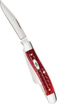 Case 00786 Medium Stockman 3 5/8" Slip Joint Pocket Knife Pocket Worn Old Red Jig Bone USA 6318 SS