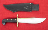 Case 1836 Bowie NO Davy Crockett Etch 2 Dot Lightning SS Very Nice w/ Sheath USA