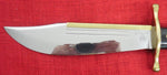 Case 1836 Bowie NO Davy Crockett Etch 2 Dot Lightning SS Very Nice w/ Sheath USA