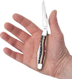Case 64143 Muskrat SS Knife Star Spangled Banner Natural Bone USA Stainless Steel