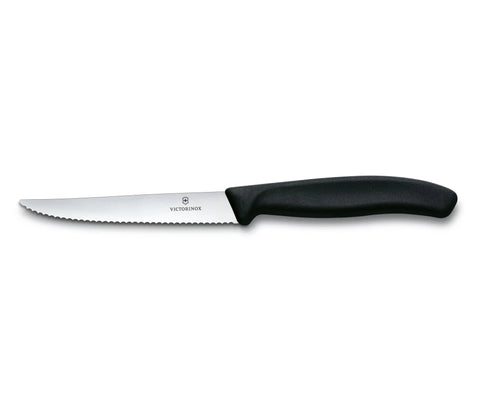 Victorinox Knife 6.7233.20 Steak Knife Serrated 4 1/4" Blade Black Fibrox Swiss Army Forschner