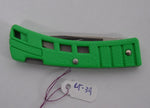 Buck 0425GN 425 MiniBuck Small Lightweight Pocket Knife Green Handle USA Made 1992 Lot#LT-39