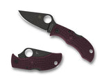 Spyderco MBBGBKP Manbug 2024 Sprint Run Micro-Melt PD#1 Burgundy FRN