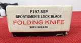 Case Shark Tooth P197-SSP Sportsmen's Lock Back Folding Knife 1975 Discontinued New/Old Stock