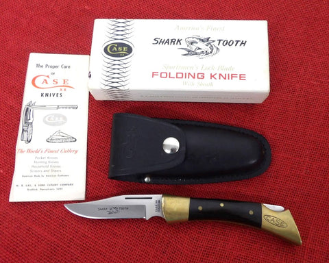 Case Shark Tooth P197-SSP Sportsmen's Lock Back Folding Knife 1975 Discontinued New/Old Stock