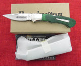 Remington R50032 Bullet Knife 2019 Buck Made 532 Bucklock Green Dymanlux Wood 420HC USA