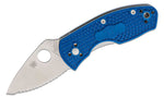 Spyderco C148SBL Ambitious Lightweight Knife Blue FRN S35VN Serrated SpyderEdge