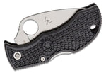 Spyderco MBKLFS Manbug Serrated SpyderEdge Leaf Shape VG10 Blade Black FRN Japan Pocket Knife