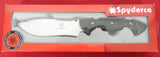 Spyderco FB18 Woodlander Fixed Blade Knife Jerry Hossom Design 2007 N690Co Italy Made NEW in Box Lot#SP-7