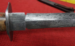 Craig Steketee Custom Stek Knife 13" Dagger Handmade Damascus Exotic Wood Handle RARE