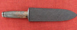 Craig Steketee Custom Stek Knife 13" Dagger Handmade Damascus Exotic Wood Handle RARE