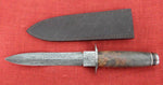 Craig Steketee Custom Stek Knife 13" Dagger Handmade Damascus Exotic Wood Handle RARE