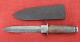 Craig Steketee Custom Stek Knife 13" Dagger Handmade Damascus Exotic Wood Handle RARE