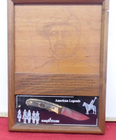Schrade Knife Ltd PH1 Teddy Roosevelt & Rough Riders American Legends 1898-1998 Limited Edition Lot#189