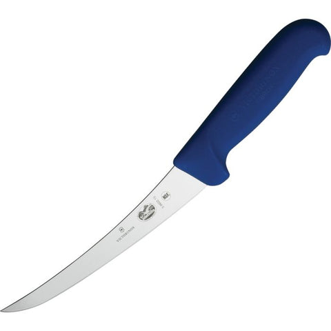 Victorinox Knife 5.6602.15 Curved Narrow Semi Stiff Boning 6" Blue Fibrox Handle Swiss Army Forschner