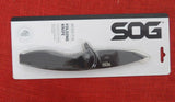 SOG Knife 14-41-08-42 Aegis FLK Black Flipper Frame Lock Assisted Kick Open