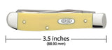 Case 80029 Mini Trapper Knife Yellow Synthetic 3207 SS