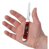Case 51541 Mini Trapper Knife Old Red Gator Jig NIB 6207 SS
