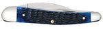 Case 06889 Seahorse Whittler Knife Navy Blue Bone 6355WH SS